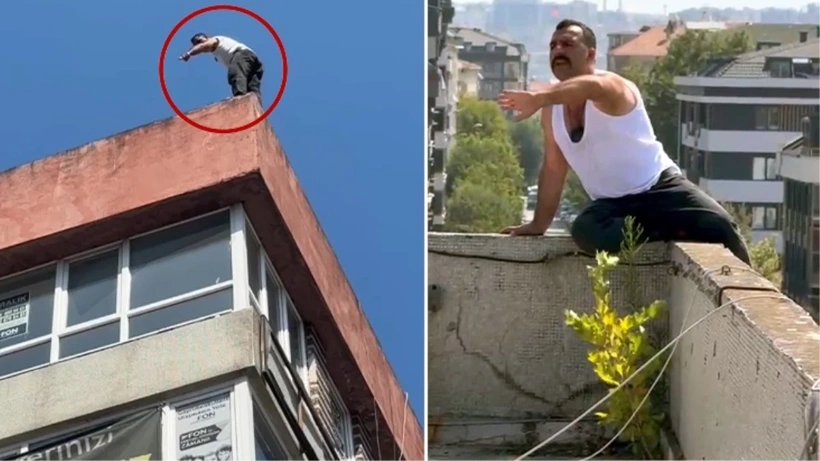 Sağlık görevilisinin o sözünü duyunca çatıya çıktı