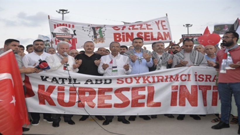 Mersin'de Haniye ve Gazze için yürüyüş