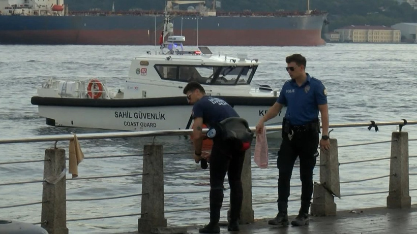 Üsküdar sahilinde bir kadın denize düştü!