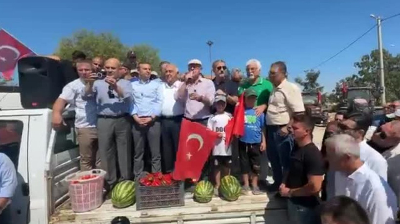 Traktörlü eylem yapmak isteyen çiftçiye ceza sopası