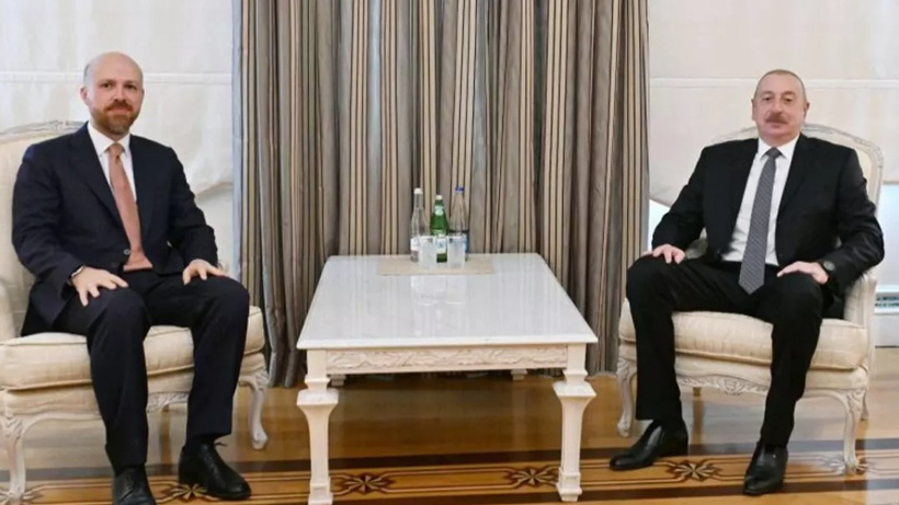Azerbaycan'da dikkat çeken görüşme: Aliyev, Bilal Erdoğan'la bir araya geldi