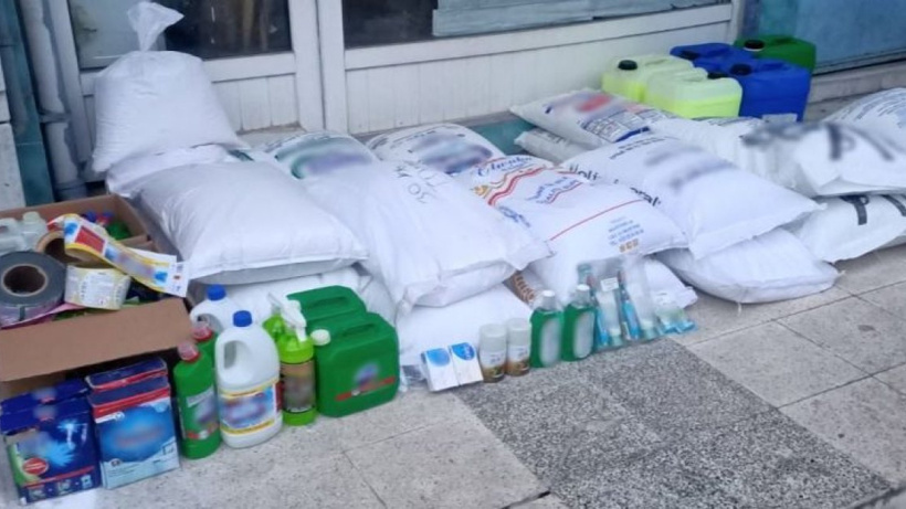İstanbul'da sahte temizlik malzemesi operasyonunda çok sayıda ürün ele geçirildi