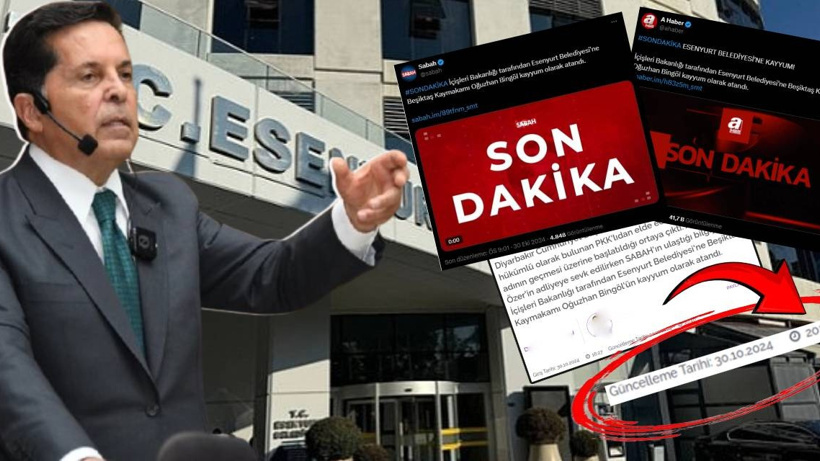Belediye başkanı tutuklanmadan Valilik bilgi almadan yandaş medya kayyum atandı haberi yaptı. Ergenekon operasyonları akla geldi