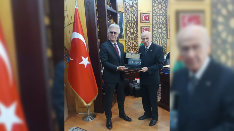 Tamer Karadağlı Devlet Bahçeli'yi ziyaret etti