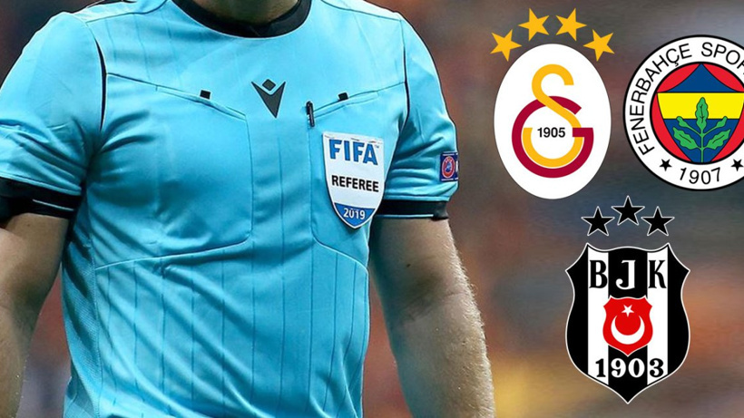 Galatasaray Fenerbahçe ve Beşiktaş'ın maçlarının hakemleri açıklandı