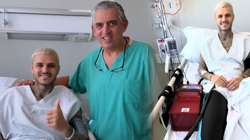 Çapraz bağları kopan Icardi ameliyat oldu