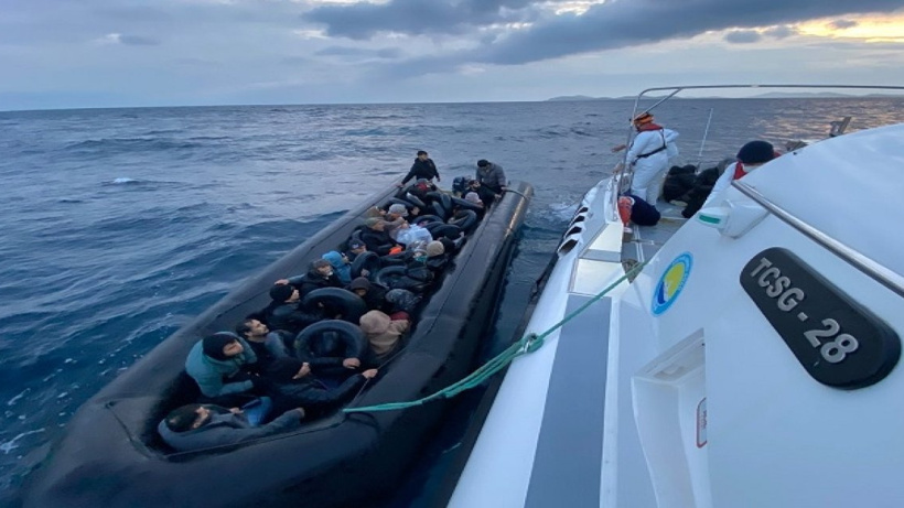 Bodrum'da 21 göçmen kurtarıldı