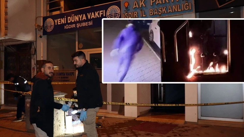 AKP Iğdır İl Başkanlığı'na molotofla saldıran 2 şüpheli gözaltında