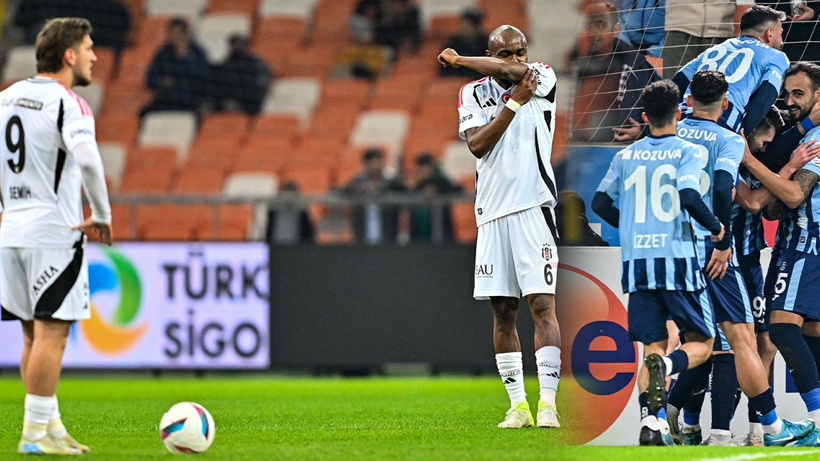 Beşiktaş eksi 1 puanlı Adana Demirspor’a yenildi