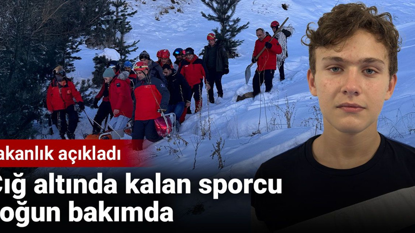 Sağlık Bakanlığı açıkladı: Çığ altında kalan sporcu yoğun bakımda