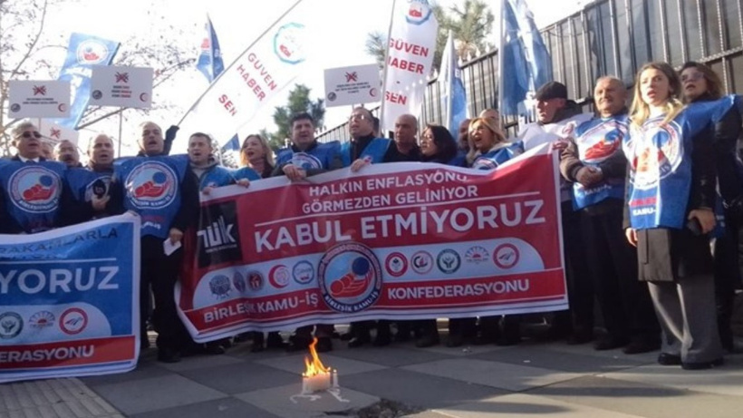 TÜİK'in enflasyonuna mumlu eylem