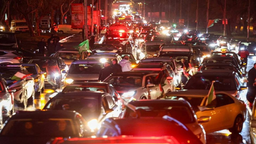 İstanbul'da Filistin için araç konvoyu düzenlendi