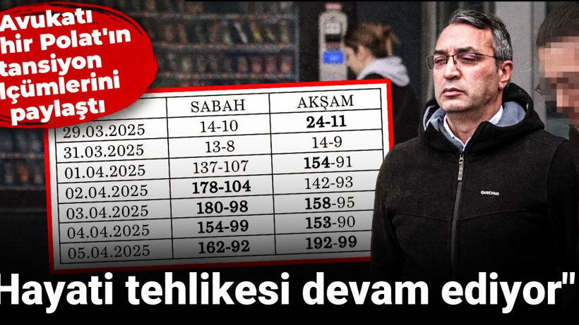 Son Dakika | Mahir Polat'ın avukatı paylaştı: Tansiyonu alarm veriyor