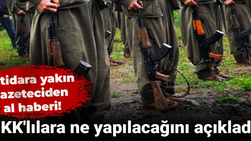PKK'lılara ne yapılacağını açıkladı: İktidara yakın gazeteciden al haberi