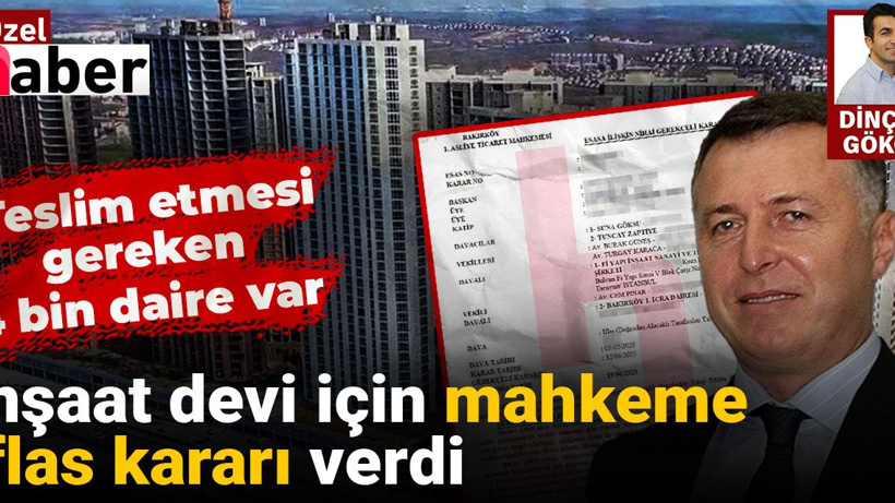 Teslim etmesi gereken binlerce dairesi olan Fi Yapı için iflas kararı çıktı