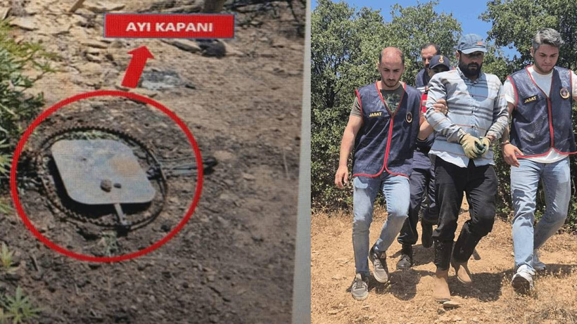 29 yıllık kesinleşmiş cezayla aranan firari, dağda kurduğu tuzaklarla yakalandı!