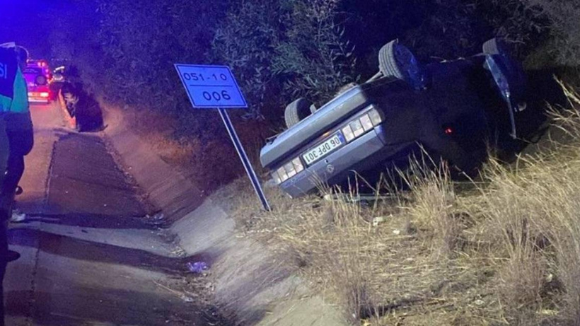 Takla atan otomobildeki 1 kişi öldü 3 kişi yaralandı