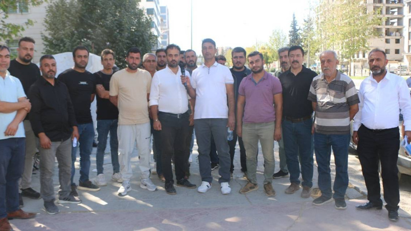 Adıyaman'da 150 işçi 5 aydır maaş alamıyor: İl Müdürlüğü önünde protesto
