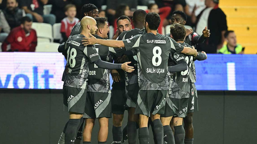 Beşiktaş rahat kazandı: Antalya'da 3 puanı aldı