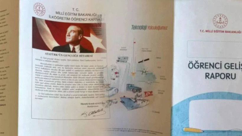İlkokullarda 'Atatürksüz karne' dağıtılmaya başlandı!