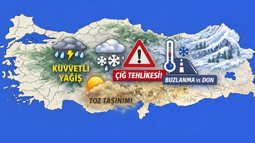 Meteoroloji saat saat uyardı: Kar fırtına ve kuvvetli yağışı açıkladı