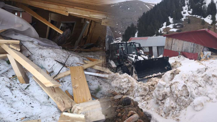 Ordu’da evin üzerine çığ düştü!