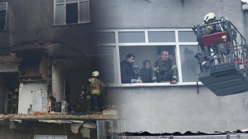 3 katlı bina alev alev yandı! 3'ü çocuk 6 kişi hastanelik oldu