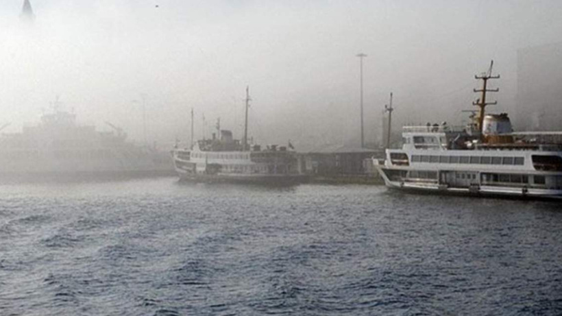 İstanbul'da sis nedeniyle bazı vapur seferleri iptal edildi