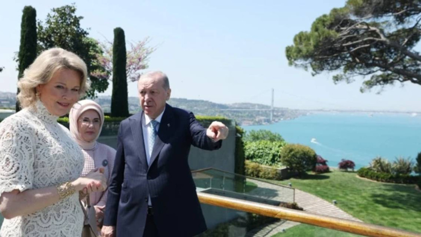 Vahdettin Köşkü’nde kritik kabul: Erdoğan Belçika Kraliçesi ile görüştü