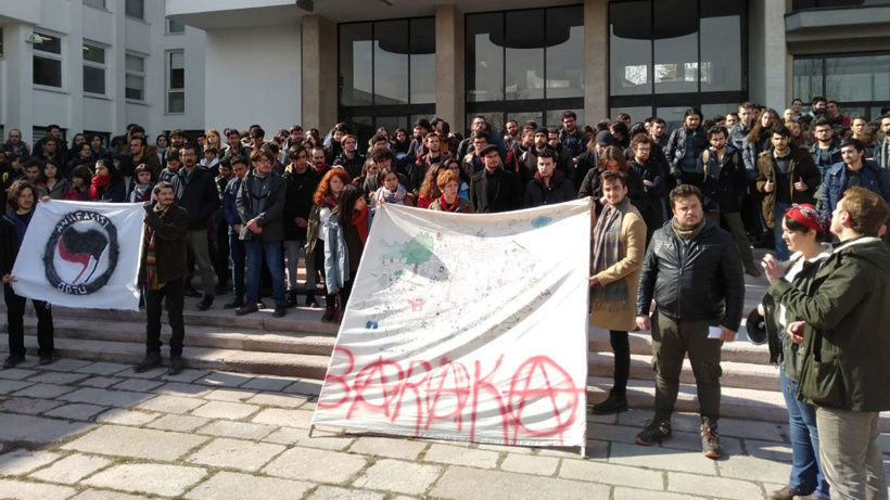 ODTÜ öğrencileri TGB ve rektörlüğe tepki gösterdi: TGB'liler kampüse dışarıdan gelmiş