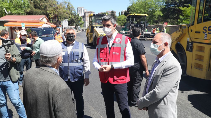 Tapu ve 25 yıllık altyapı sorunu çözülen Soğanlık’ta sıra asfalt çalışmalarında