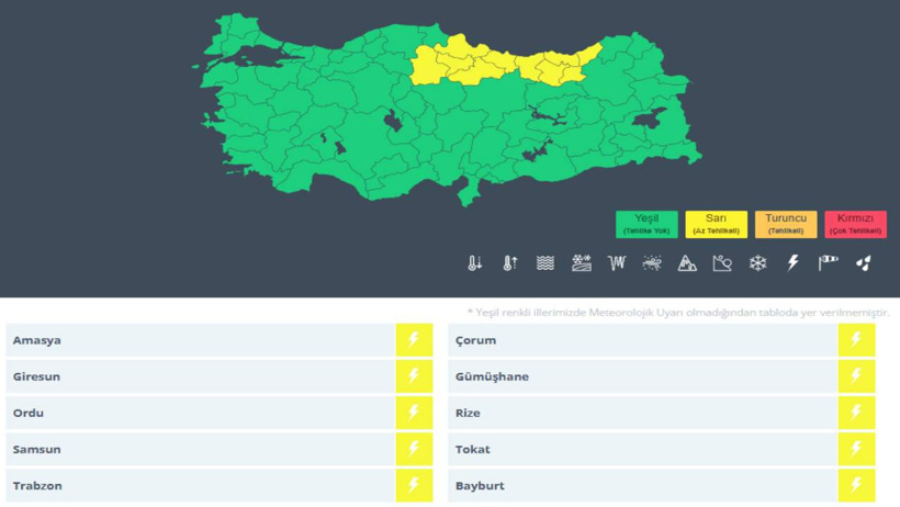 Gök delinmişçesine yağacak! Meteoroloji 10 ili tehlikeye karşı uyardı - Resim : 6