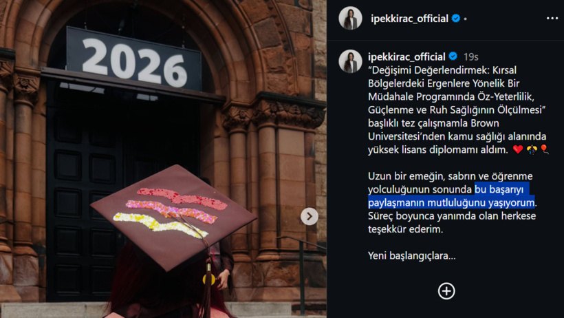 İpek Kıraç Amerika'da cübbe giydi - Resim : 5