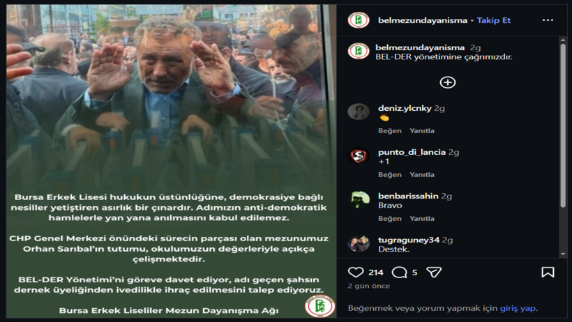 Lise arkadaşları da CHP'li Orhan Sarıbal'ın ihracını istedi - Resim : 2