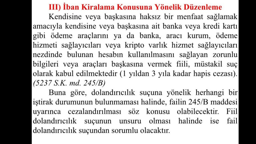 Binlerce kişi mağdur olmuştu! 12. Yargı Paketi’nde 'IBAN kiralama' düzenlemesi - Resim : 2