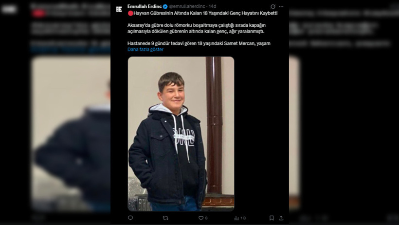 Gübre altında kalan genç hayatını kaybetti - Resim : 2