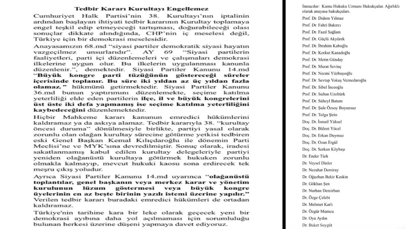32 hukukçu altına imza attı! Kurultaya gitmek zorunlu: Tedbir engel değil - Resim : 4