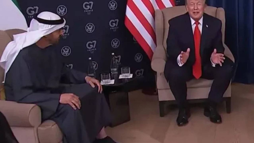 Trump'ın BAE liderine sözleri salonda buz kestirdi! Herkesin ortasında alay etti - Resim : 2
