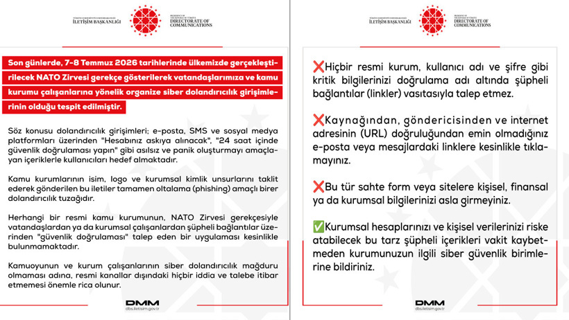 İletişim Başkanlığı dolandırıcıların NATO oyununa karşı uyardı - Resim : 1