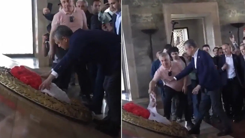 Kılıçdaroğlu'nun katıldığı cenazede Özgür Özel'in ismi çelenkten kaldırıldı - Resim : 2