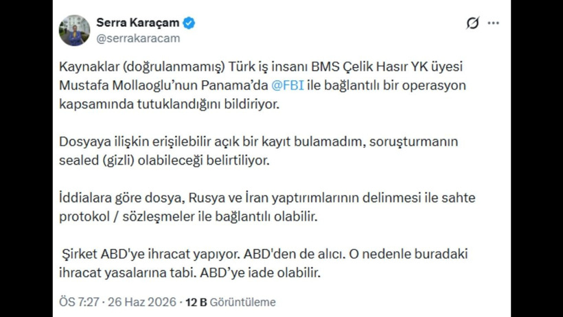 Dev çelik fabrikasının Türk patronunu FBI gözaltına aldı! Panama'ya gidiyordu - Resim : 1