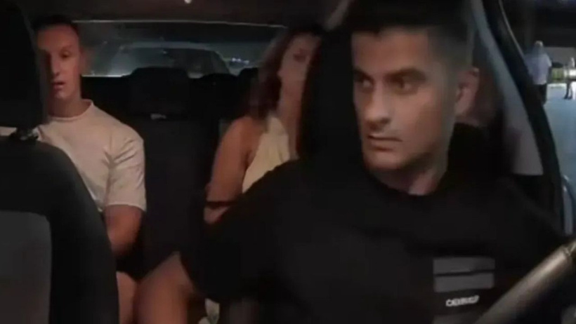 Turistlere korku dolu anlar yaşatan maganda taksici yakalandı - Resim : 1