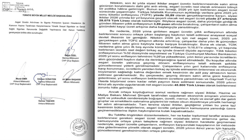 Asgari ücreti 45 bin 800 lira yapacak zam teklifi Meclis'e gitti: Özgür Özel ve kurmayları imzaladı - Resim : 3