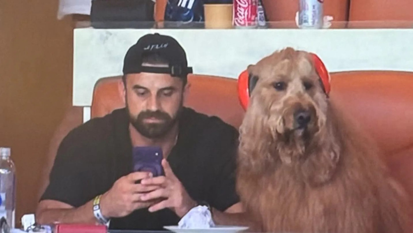 Başına gelene Messi de inanamadı: Kulaklıkla maçı izleyen tribündeki köpek de! - Resim : 4