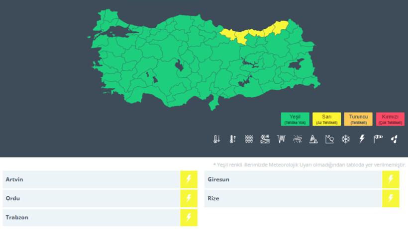Kuvvetli yağış 4 bölgede etkili olacak: 4 ili sarı kodlu vuracak - Resim : 3