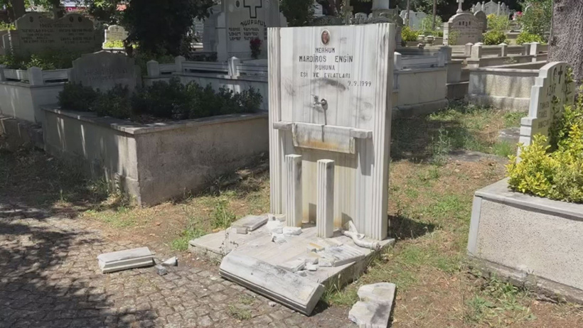 Üsküdar'da Ermeni mezarlığı tahrip edildi: 1 şüpheli gözaltına alındı - Resim : 3