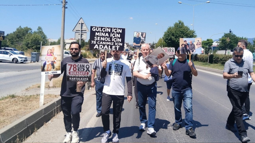 Kartalkaya faciasında ölenler için Ankara'ya yürüyüş: Bolu'ya adalet gelmedi, biz onlara gideceğiz - Resim : 4