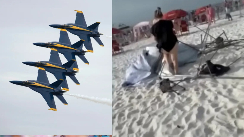 Koca plaj bir anda toz duman oldu: Jetler her şeyi yerle bir etti - Resim : 1