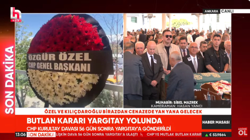 Deniz Baykal'ın eşi Olcay Baykal'a son görev! Hem Özel hem Kılıdaroğlu katılıyor - Resim : 1