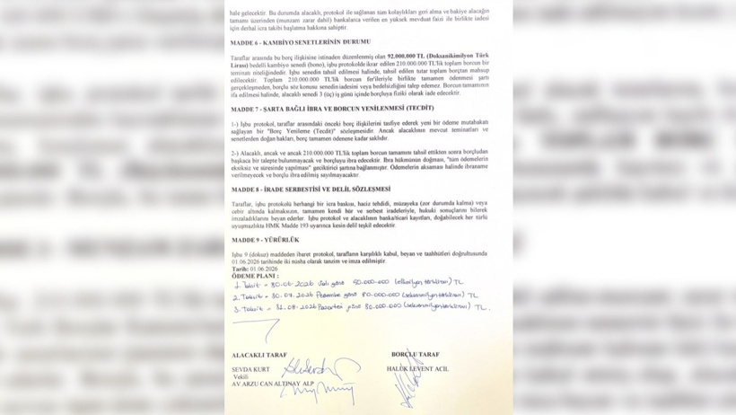 "Haluk Levent beni evlenme vaadiyle kandırdı" demişti: 210 milyonluk protokole imza atmış! İşte o belge - Resim : 3